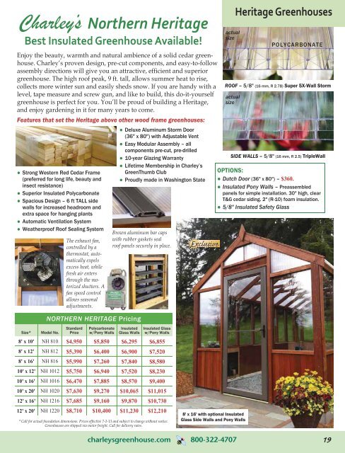 Greenhouses - Charley's Greenhouse