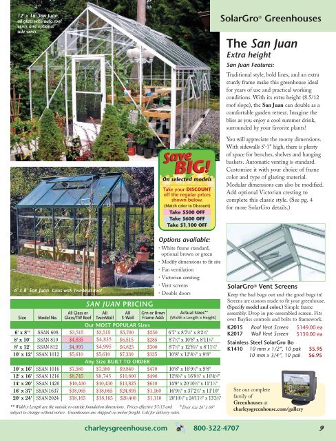 Greenhouses - Charley's Greenhouse