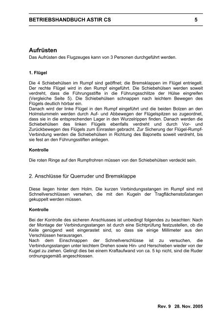 Flughandbuch für das Segelflugzeug - solidcad.hu