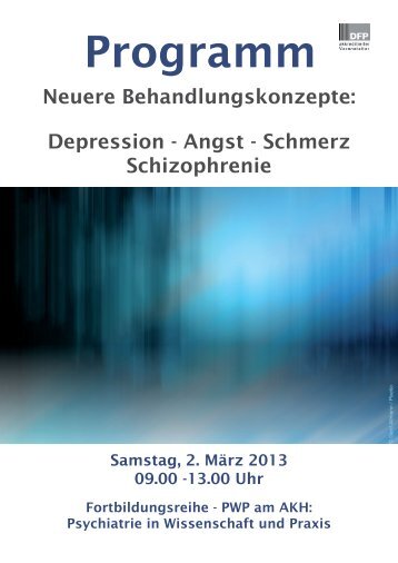 Programm - Biologische Psychiatrie - Medizinische Universität Wien