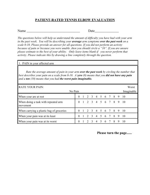 PDF) Tradução e Adaptação Cultural do Questionário PRTEE (patient-rated  tennis elbow evaluation) para a Língua Portuguesa