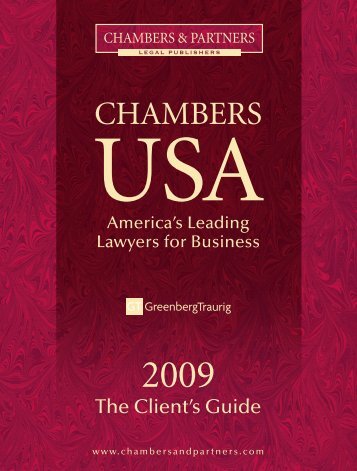 Chambers USA America's Leading Lawyers for Business