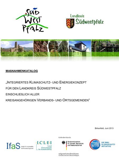 MAßNAHMENKATALOG - Kreisverwaltung Südwestpfalz