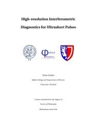 High-resolution Interferometric Diagnostics for Ultrashort Pulses