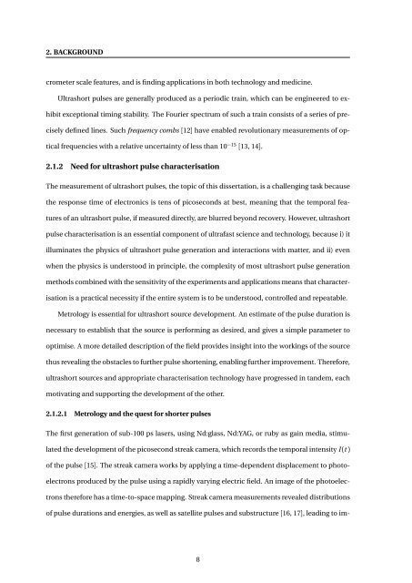 High-resolution Interferometric Diagnostics for Ultrashort Pulses