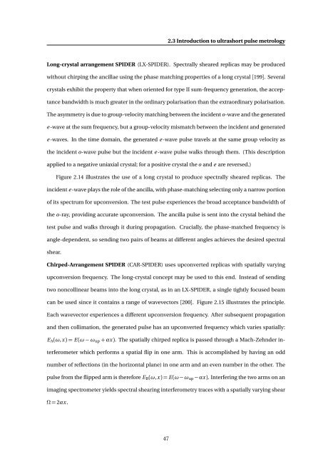 High-resolution Interferometric Diagnostics for Ultrashort Pulses