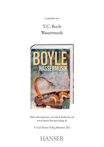 T. C. Boyle Wassermusik - tyrolia.at