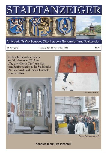 Ausgabe Nr. 11 vom 22.11.2013 - Weißensee