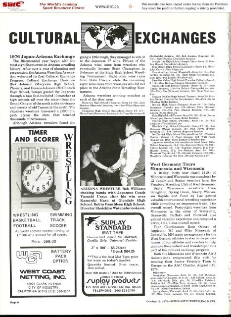 Letterdrom the Editor [& - Wrestling USA Magazine