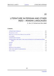 22 literature in persian and other indo – iranian languages - Unesco