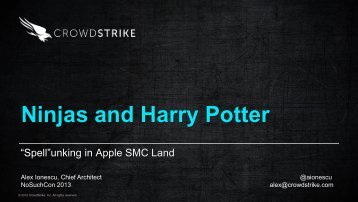 Ninjas and Harry Potter - "Spell”unking in Apple SMC ... - NoSuchCon