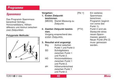 Gebrauchsanweisung TC(R)110 - Leica Geosystems