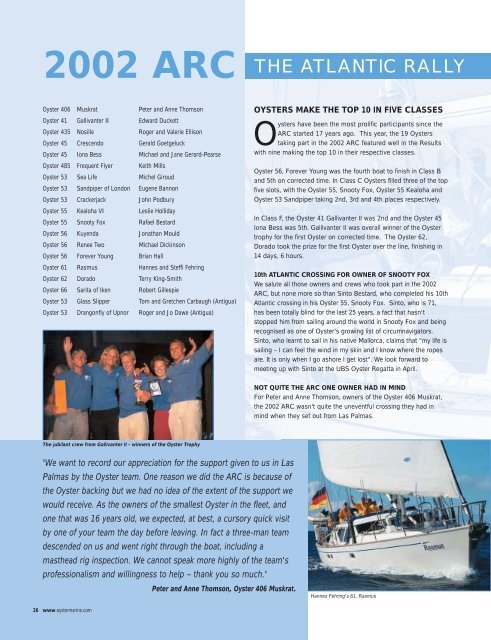 Download PDF - Oyster Yachts