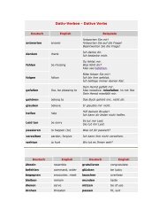 Dativ-Verben - Dative Verbs