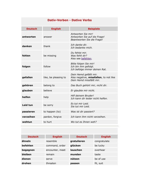 German Dative Verbs List Pdf Infoupdate german-dative-verbs-list-pdf-infoupdate