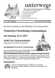 Titularfest Christkönig Gottmadingen - Seelsorgeeinheit Gottmadingen