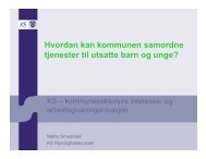 Hvordan kan kommunen samordne tjenester til utsatte barn ... - Bufetat