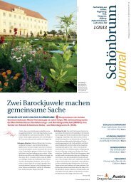 Zwei Barockjuwele machen gemeinsame Sache - Schloß Schönbrunn