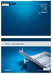 Preise / Leistungen 2014 - Neue Luzerner Zeitung