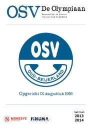 8e weekbrief - OSV Oud-Beijerland