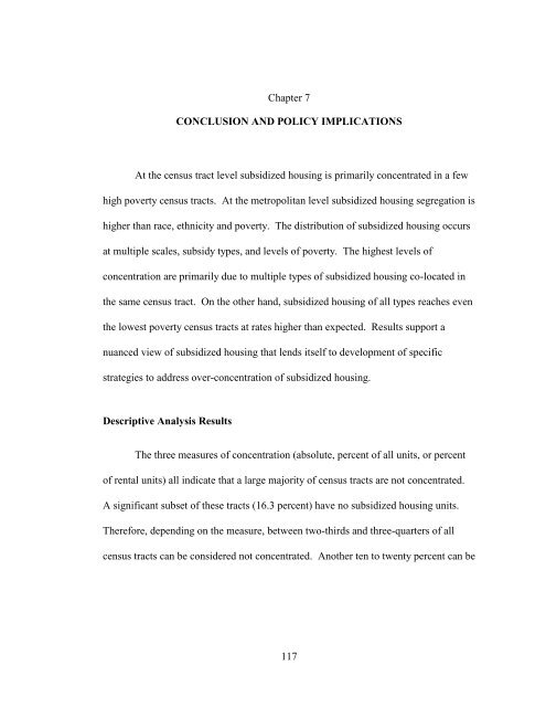 The Spatial Concentration of Subsidized Housing - Poverty & Race ...