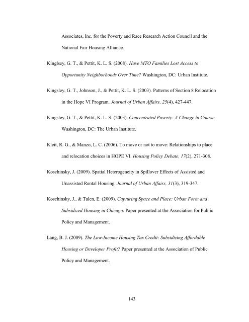 The Spatial Concentration of Subsidized Housing - Poverty & Race ...