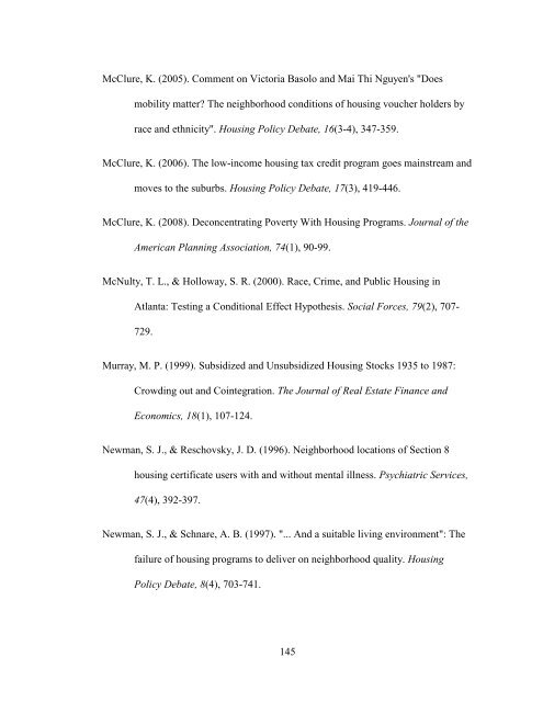 The Spatial Concentration of Subsidized Housing - Poverty & Race ...