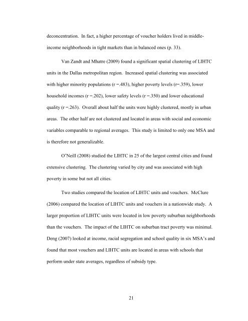 The Spatial Concentration of Subsidized Housing - Poverty & Race ...