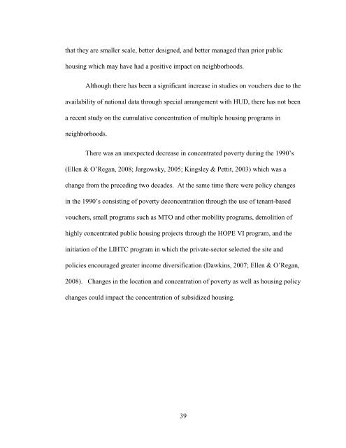 The Spatial Concentration of Subsidized Housing - Poverty & Race ...