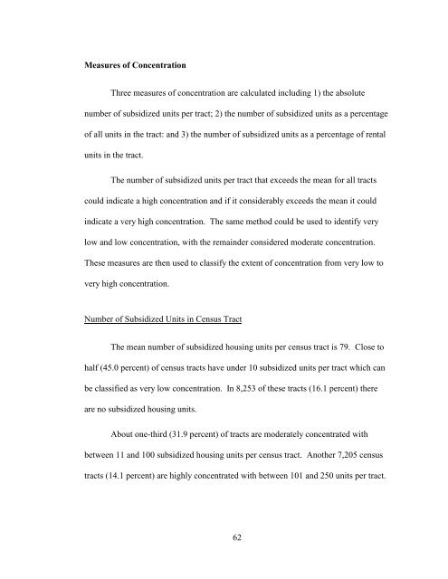 The Spatial Concentration of Subsidized Housing - Poverty & Race ...