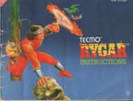 Manual Rygar - Manuales de videojuegos