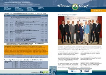 Wannsee Brief Oktober 2013 - Der Golf- und Land-Club Berlin ...