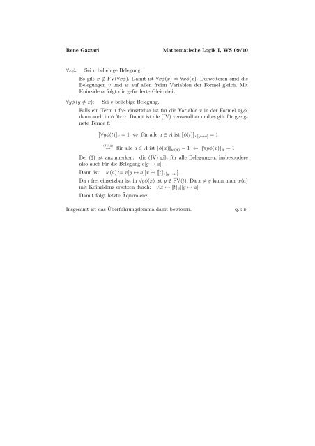 Musterlösungen zu Blatt 10 - Logik und Sprachtheorie ...