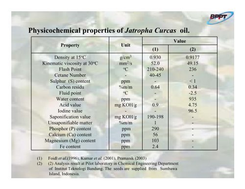 Potential of Jatropha curcas L. - IEA Bioenergy Task 40