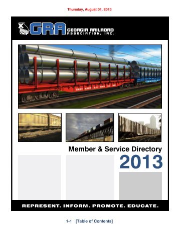 Download Directory - Georgia Railroad Association