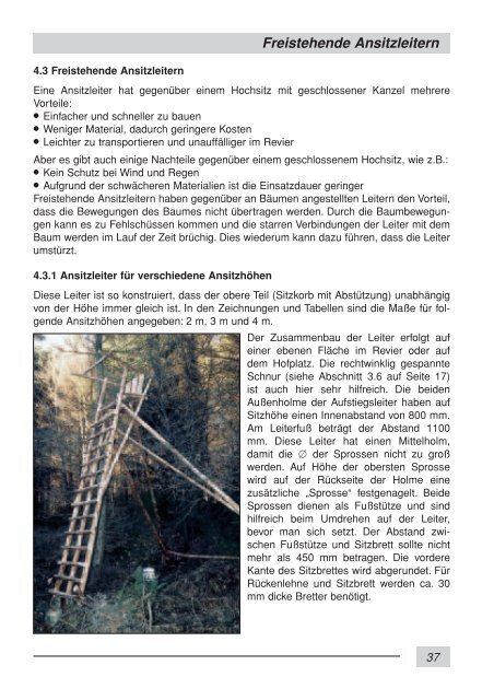 Sichere Hochsitzkonstruktion 15 - SVLFG