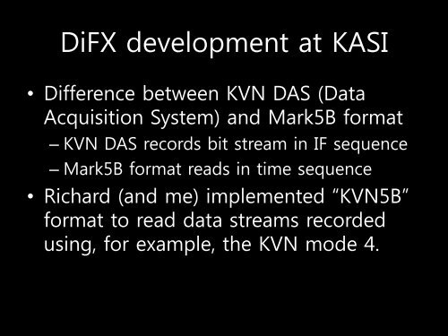 Update of DIFX correlation at the KASI - CIRA