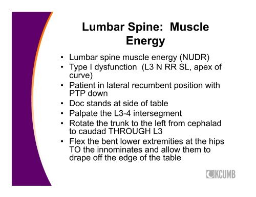 Lumbar Spine