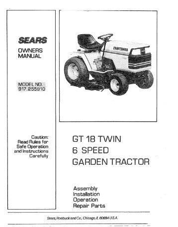 8EA/RS GT 18 TWIN TRACTOR - ManageMyLife.com