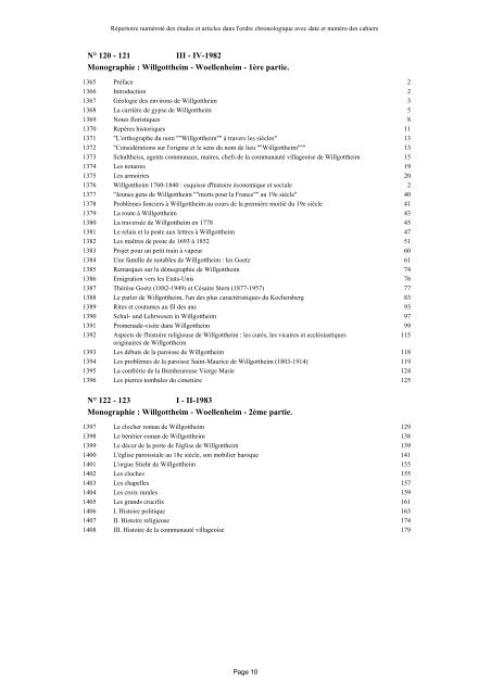 REPERTOIRE ET INDEX DES PUBLICATIONS - société d'histoire et ...