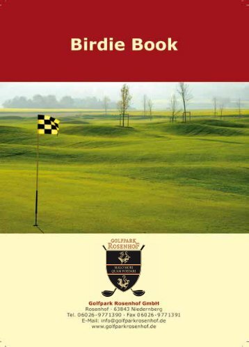 PDF Birdie Book - Golfpark Rosenhof