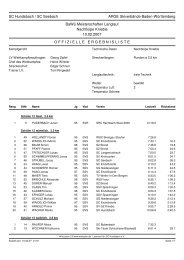 Ergebnisliste LANGSTRECKE - Skiclub Seebach eV
