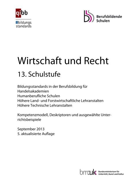 Wirtschaft und Recht BHS - Berufsbildende Schulen in Österreich