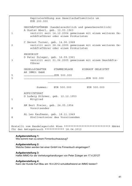 Wirtschaft und Recht BHS - Berufsbildende Schulen in Österreich