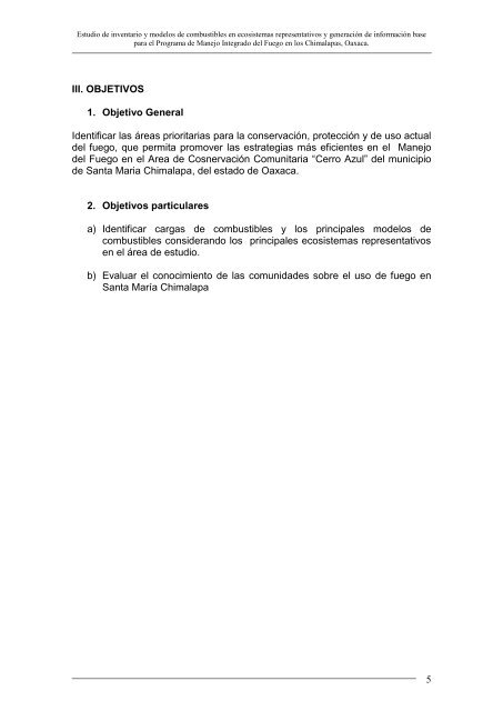 ESTUDIO DE INVENTARIO DE COMBUSTIBLE Y ... - Conanp