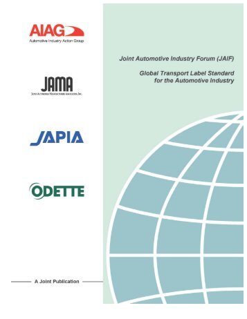JAIF Global Transport Label guideline - Johnson Controls Inc.