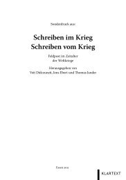 Schreiben im Krieg Schreiben vom Krieg - Universidade de ...