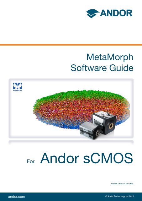 Metamorph Software Guide - Andor Technology