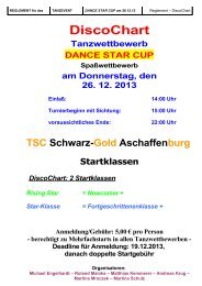 DiscoChart - TSC Schwarz-Gold Aschaffenburg e.V.