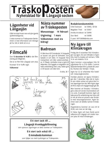 Nr 2 - Träskoposten